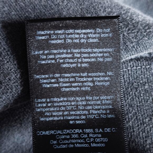 Anine Bing Spencer Spotted Leopard Sweatshirt Charcoal Size L Clean Fit - Picture 8 of 8